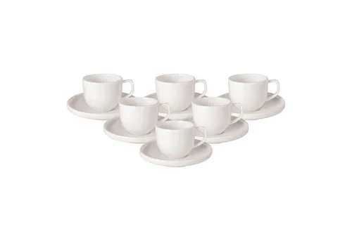 Villeroy & Boch Afina Espressotasse 6er Set 50 ml - Thermobehälter mit stilvollem Design, spülmaschinenfest und perfekt für besondere Genussmomente. Erleben Sie die Raffinesse der Afina Kollektion.