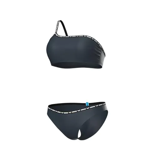 arena Damen Solid Single Shoulder Bikini - Stylischer Bademode mit modernem Design, ideal für Schwimmen und Freizeit. Hergestellt aus umweltfreundlichem, schnelltrocknendem Material und bietet hohen Tragekomfort.