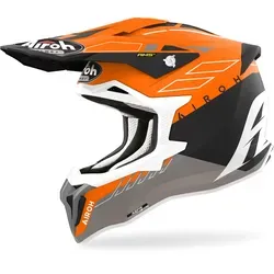 Airoh Strycker Skin orange, S - Motorradhelm mit HPC Schale, Airoh Multiaction Safety System für maximale Sicherheit und hervorragende Belüftung für kühlen Kopf beim Offroad-Fahren.