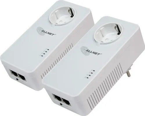 Produktbild ALLNET Powerline 1200Mbit 2er Bundle Bridge RJ45 HomePlugV2