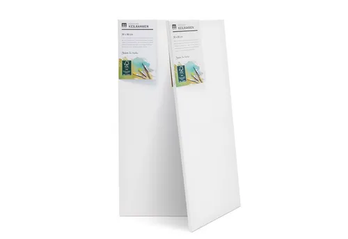 M MERCEO Leinwand, 2er-Set Leinwand 30x80cm (zum Bemalen, Baumwolle, Keilrahmen, 280g/m)