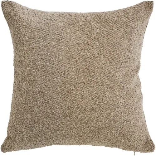 done.® Kissenhülle Touch, Einfarbig aus Bouclé-Stoff in braun von Done