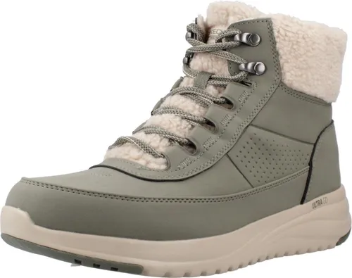 Skechers On The Go Stellar Alpine Ad Wanderstiefel Grün EU 36 - Sneaker mit wasserdichtem Obermaterial und Kunstfellbesatz für optimalen Komfort. Genießen Sie die reaktionsfreudige ULTRA GO®-Dämpfung und die rutschfeste Laufsohle für alle Bedingungen.