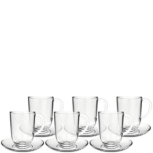 Leonardo Napoli Latte Macchiato-Tassen Set, 12-teilig in weiß von LEONARDO