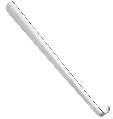 CODIRATO Metall Schuhlöffel Langer Schuhanzieher Edelstahl Shoehorn mit stabilem Ausführung und hängendem Loch für alle Menschen, 42 cm