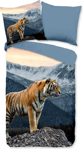 Pure Polyester-Bettwäsche-Garnitur Sky Multi 135x200+80x80 - Bettwäsche aus 100% Mikrofaser, atmungsaktiv und pflegeleicht. Das lebendige Design bringt Farbe in Ihr Schlafzimmer und sorgt für erholsame Nächte.