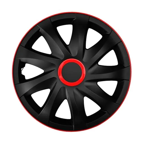 Luckyberg Radkappen 15 Zoll Kando | Zierkappen in vielen Farben, Radzierblenden 4er-Set für die meisten Automarken und Stahlfelgen. Felgenabdeckung für Autofelgen. (15