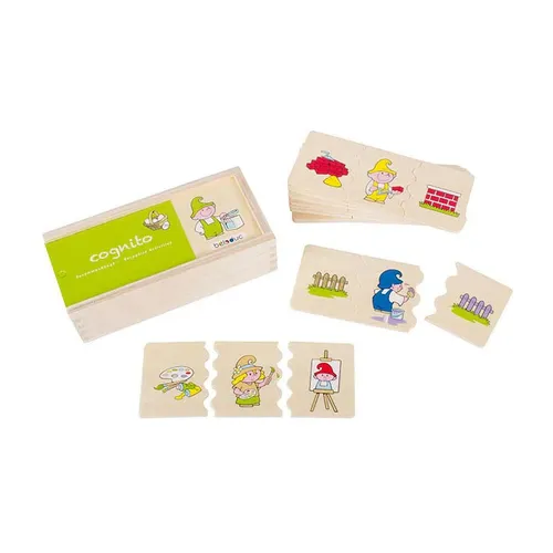 Beleduc Cognito -Aktivitäten erkennen das Stück des Holzkindes an