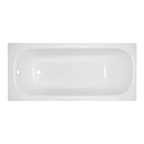 Auswahl-Stahl Emaile Badewanne•Classic Rechteck-Badewanne•140-170cmX70-75cm weiß Größe 160 x 70 cm (2,4mm) rechteckig