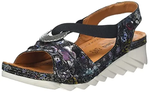 Comfortabel Damen 710086-01 Sandale mit Absatz, Schwarz, 41 EU Weit