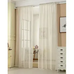WOLTU Gardinen transparent mit Kräuselband 2er Set - Schiebevorhänge in Leinenoptik, halbtransparent und lichtdurchlässig für eine warme Atmosphäre, ideal für Wohnzimmer und Schlafzimmer, 140x175cm, einfach zu montieren und pflegeleicht.