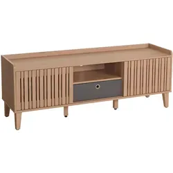 TV-Rack MCW-M48, Lowboard TV-Schrank mit Schiebetüren