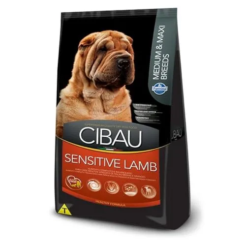 Farmina Cibau Adult Medium E Maxi Sensitive Lamb 12 KG - Hochwertiges Hundefutter - Hundefutter für mittelgroße Hunde, enthält zartes Lammfleisch für empfindliche Mägen und sorgt für eine ausgewogene Ernährung.