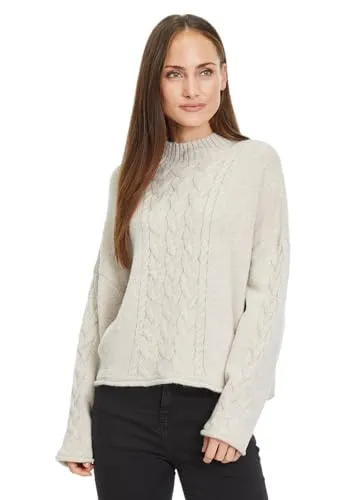 Tamaris Damen Balje Pullover, Tapioca, 40 EU von Tamaris