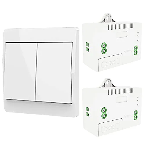 DieseRC Selbst-generierender Funk Lichtschalter, RF Funkschalter und Relais Empfänger, Controller mit Sicherung, Kinetischer Schalter ohne Batterie