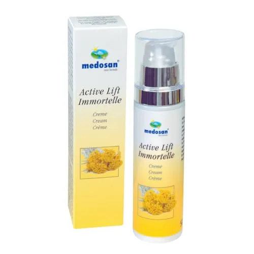 Medosan Hautcreme Immortelle Active Lift Creme - Körpercremes, Anti-Aging mit natürlichen Inhaltsstoffen wie Granatapfel und Olivenblättern zur Stimulierung der Mikrozirkulation für eine verbesserte Nährstoffversorgung der Haut.