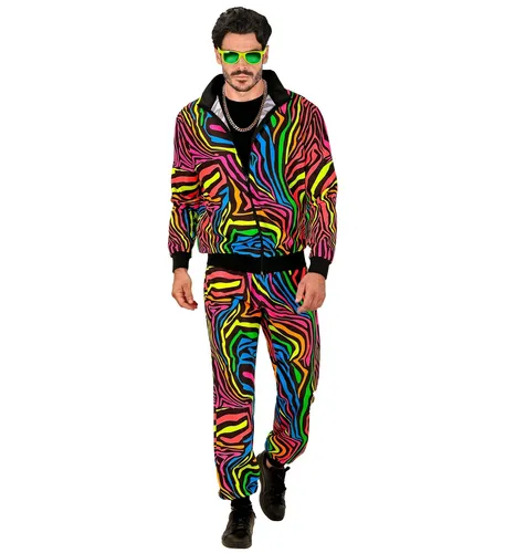 Rainbow Zebra Neon Trainingsanzug