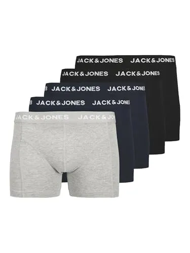 Jacanthony Trunks 5 Pack Box Ln - Herren-Boxershorts mit regulärer Passform, bieten optimale Bewegungsfreiheit und höchsten Tragekomfort für den ganzen Tag.