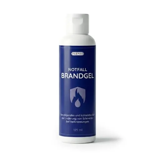 Notfall Brandgel bei Verbrennungen 125 ml - kühlendes Verbrennungsgel bei Brandverletzungen, Gel bei Brandwunden, Brandsalbe, Verbrennungssalbe, Brandwundgel