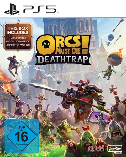 Orcs Must Die! Deathtrap - PlayStation 5 - Konsolen-Spiel mit spannenden Third-Person-Kämpfen und innovativen Fallenmechaniken für spektakuläre Orkvernichtung. Ideal für Action-Fans ab 16 Jahren!