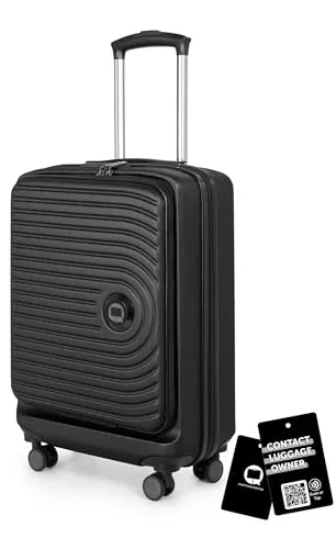 Hauptstadtkoffer Mitte - Handgepäck Business-Trolley mit Laptopfach, 55 cm - Praktischer Handgepäck-Trolley mit Laptopfach und erweiterbarem Volumen. Ideal für Geschäftsreisen und Kurztrips. Inklusive digitalem Kofferanhänger für sichere Kontaktaufnahme bei Verlust. Robuste und leichte Hartschale aus 100% ABS.