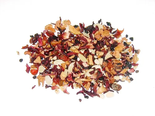 Dominostein Früchtetee 100g lecker 1kg/49,00€ g1 Tee-Meyer