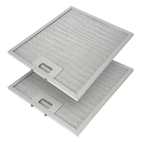 Metallfettfilter für Dunstabzugshauben, 318x258mm, Fettfilter mit Metallgitter für Küchenabzugshauben (2 Stück)