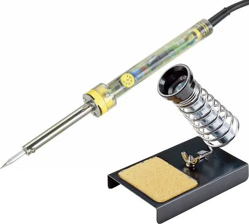 TOOLCRAFT JLS-03 Lötkolben-Set 230V 60W Bleistiftform +200 - +450°C inkl. Ablage
