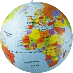 Politischer Globus Wasserball, aufblasbar, 40cm von INTERKART Landkarten & Globen