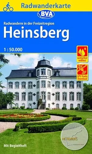 Radwanderkarte BVA Radwandern in der Freizeitregion Heinsberg 1:50.000, reiß- und wetterfest und mit GPS-Track-Download der ausgeschilderten Routen: mit Begleitheft (Radwanderkarte 1:50.000)