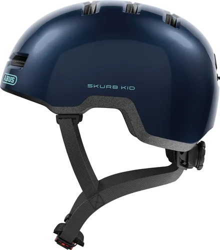 ABUS Kinderhelm Skurb Kid - Skater-Look Helm für Kinder mit Zopfplatz - Fahrradhelm im Skater-Look, sicher und stabil dank In-Mold Verfahren, ideal für Kinder mit langen Haaren - komfortabel und verstellbar für den perfekten Sitz.