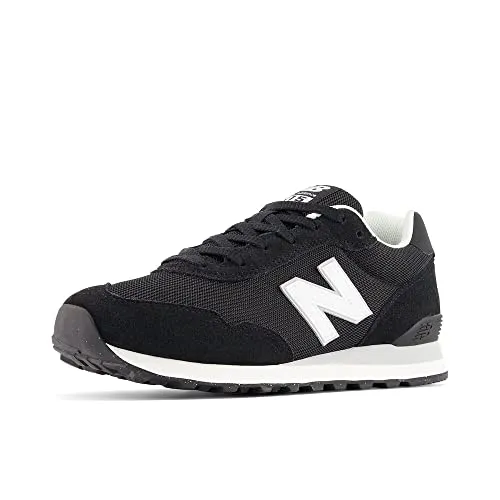 New Balance Herren 515 Sneaker – Komfortabler Begleiter in Schwarz/Weiß/Aluminiumgrau, 45 EU - Herren-Sneaker mit leichter EVA-Dämpfung und strapazierfähiger Gummisohle für optimalen Komfort und Halt im Alltag.