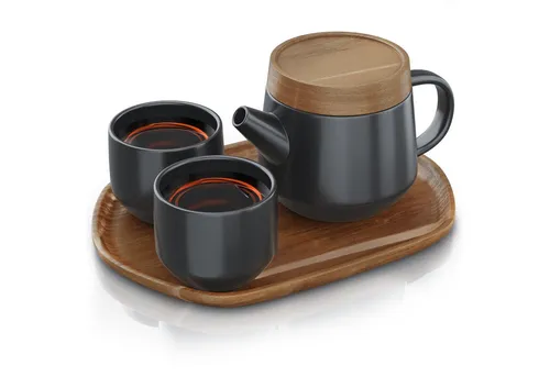 Arendo Teeservice Keramik Teekannen Set 0,6 L von Arendo