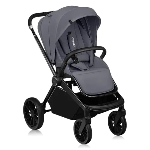 lionelo Kinder-Buggy MIKA PLUS - Vielseitig mit XXL-Verdeck und UPF50+ - Kinderbuggy mit robusten All-Terrain-Rädern und komfortabler Federung. Das wasserdichte XXL-Verdeck schützt vor Sonne und Wind, ideal für aktive Familien.