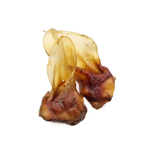 Getrocknete Rinderohren mit Muschel für Hunde 1 Kg | Deutsche Herstellung - Kausnacks & Leckerlis, naturbelassene Rinderohren stärken die Kaumuskulatur und pflegen die Zahnzwischenräume, ideal für alle Hundegrößen und -alter.
