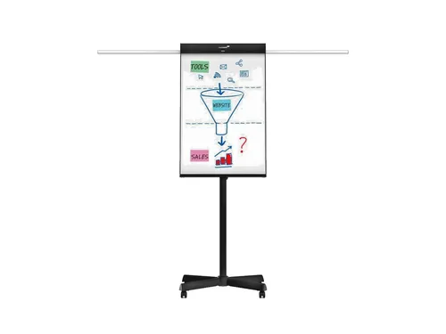 Legamaster Flipchart UNIVERSAL Triangle Mobil - Mobiles Flipchart für Meetings, werkzeugloser Aufbau und magnethaftende Präsentationsfläche