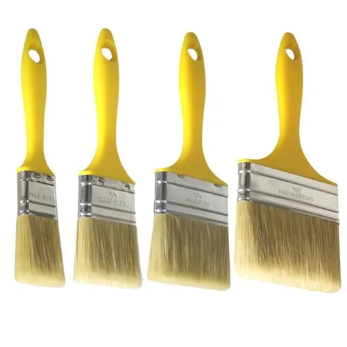 DD Composite Laminierpinsel Sets Flachpinsel Kunststoffstiel verzinkte Zwinge, Pinsel bitte wählen:30/50/70/100mm (4 Stück)