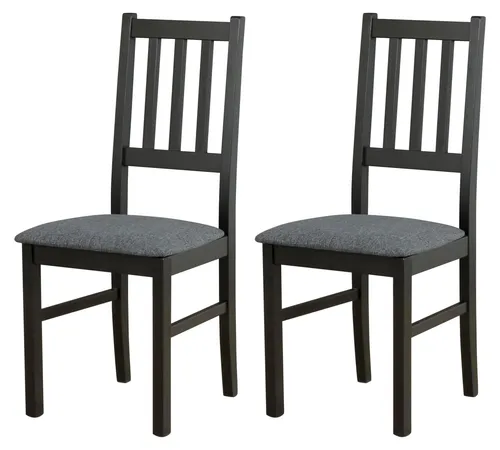 Esszimmerstuhl 2er-Set Schwarz