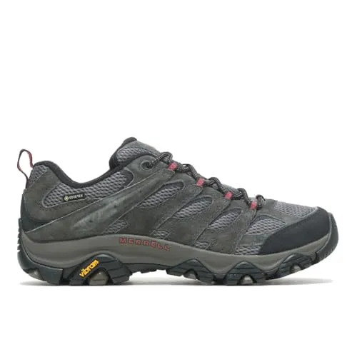 Merrell Moab 3 GTX Wanderschuh - Beluga, 44.5 EU - Wanderschuhe mit 100% recyceltem Mesh für optimale Atmungsaktivität und Komfort. Ideal für Abenteuer in der Natur und schützt die Füße vor Stößen.