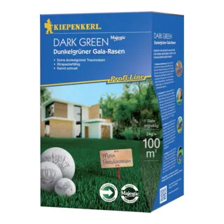 Kiepenkerl Rasen Dark Green Gala - 2kg P.L. für satten Grün - Hochwertiger Rasenmischung von Kiepenkerl, ideal für strapazierfähige Flächen, sorgt für ein dichtes und gesundes Grün.