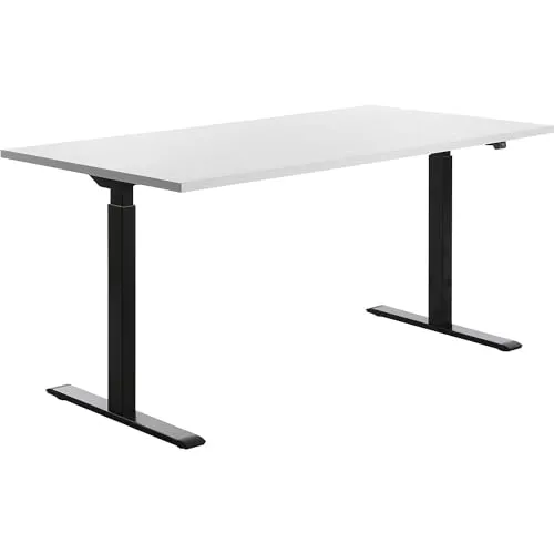 Topstar E-Table Schreibtisch, elektrisch höhenverstellbar - Kinderschreibtische mit Elektroantrieb und 2 Motoren für eine individuelle Höhenanpassung, belastbar bis 100 kg - ideal für ergonomisches Arbeiten.