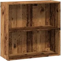 vidaXL Bücherregal Altholz-Optik 80x30x77 cm - Vielseitiges Bücherregal in Altholz-Optik für Zuhause oder Büro. Bietet reichlich Stauraum für Bücher, Deko & mehr. Pflegeleicht und stabil – ideal für jeden Raum!