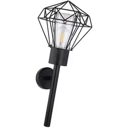 Globo Lighting Außenleuchte Edelstahl schwarz, 1x E27 LED - Lampen - Elegante Außenleuchte aus Edelstahl mit IP 44 Schutz, ideal für wetterfeste Beleuchtung und individuelle Lichtgestaltung mit wählbarem E27 LED Leuchtmittel.