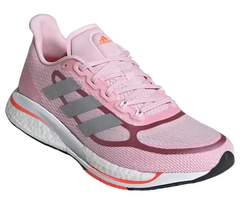 adidas Laufschuhe Supernova+ für Damen - Ultra-Dämpfung in Pink, Größe 43 1/3 (10,5) - Laufschuhe für Damen mit ultrabequemem Tragegefühl, ideal für Laufanfänger. Atmungsaktives Mesh-Obermaterial und perfekte Energierückgabe durch Boost und Bounce in der Zwischensohle.