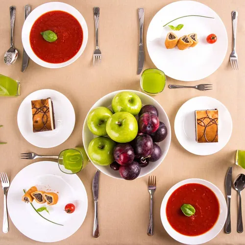 Dajar Zelie Tafelservice für 6 Personen - Hochwertiges Tafelservice aus gehärtetem Glas, spülmaschinen- und mikrowellengeeignet. Ideal für jeden Anlass, mit erhöhter Beständigkeit gegen Risse und Kratzer.