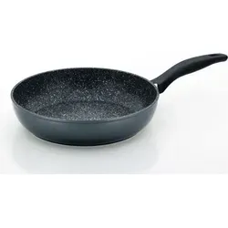 Kela Stoneline Bratpfanne 28cm - Aluminium schwarz - Pfanne für gesundes fettfreies Braten, mit kratzfester Antihaftbeschichtung und ergonomischem Griff, geeignet für alle Herdarten, inklusive Induktion.