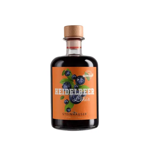 Heidelbeer Likör 0,5 Liter in der Apothekerflasche