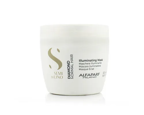 ALFAPARF SEMI DI LINO DIAMOND Erhellende Maske 500ml - Shampoos & Spülungen, Pflege-Maske für alle Haartypen mit Highlighter-Effekt für strahlend schönes Haar.