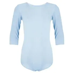 Aquarti Turnanzug Aquarti Mädchen Body 3/4 Arm Ballett Trikot blau 122