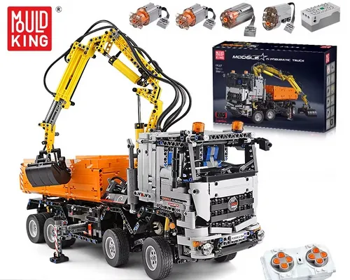 Mould King 19007 Technik Arocs LKW APP&RC motorisiert Pneumatik Modell